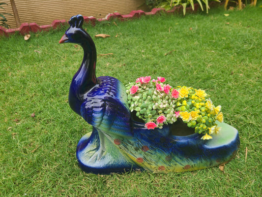 Gardens Accessories  ceremic Peacock planter pack of 1