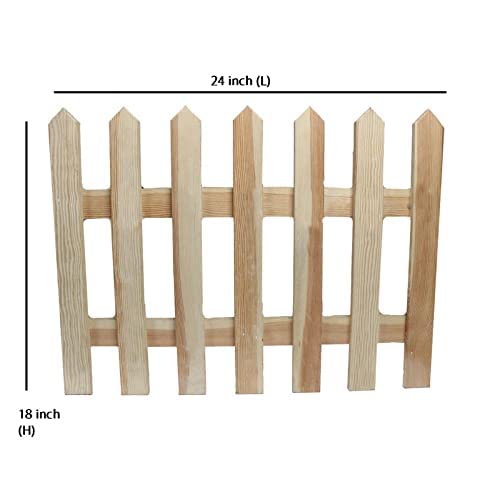 Gardens Accessories Pine wood fences pack of 4