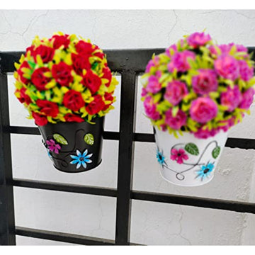 Flower Pasted Pot