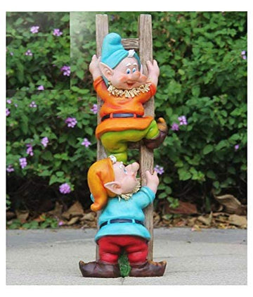 Gardens Accessories Gnome on ladder
