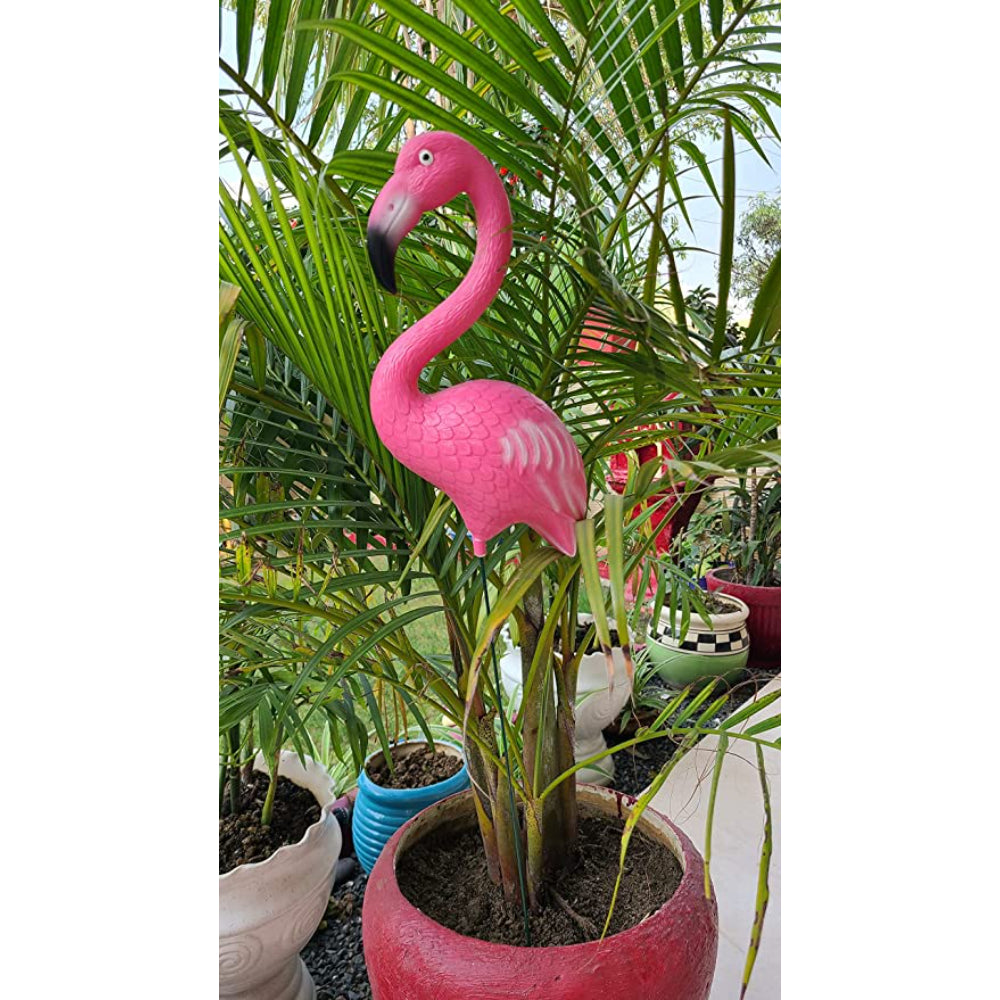 Fiber Flamingo Statue (14 inch)