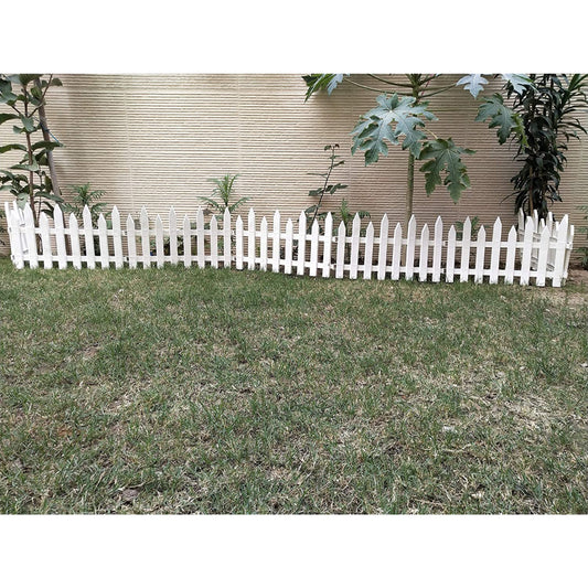 Garden Picket Fence With Spike (Pack Of 4)