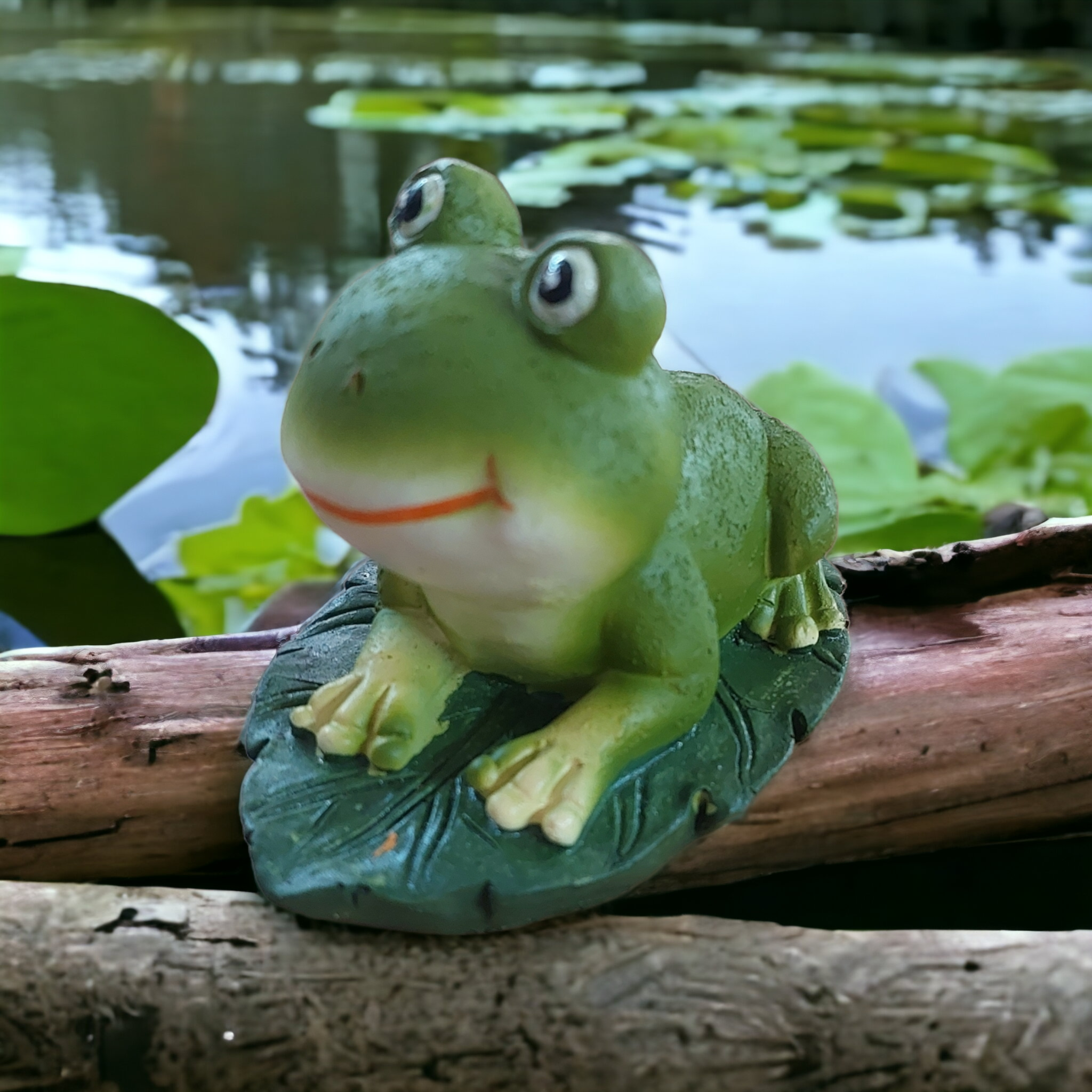 Gardens Accessories Frog on leaf