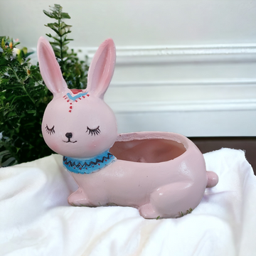 Gardens Accessories Pink cat succulant pot (12*6*13)cm